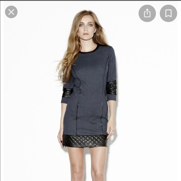 SuperTrash - Davignon Dress - Size S (More like X-Small). Navy with black trim. - Picture 4 of 4